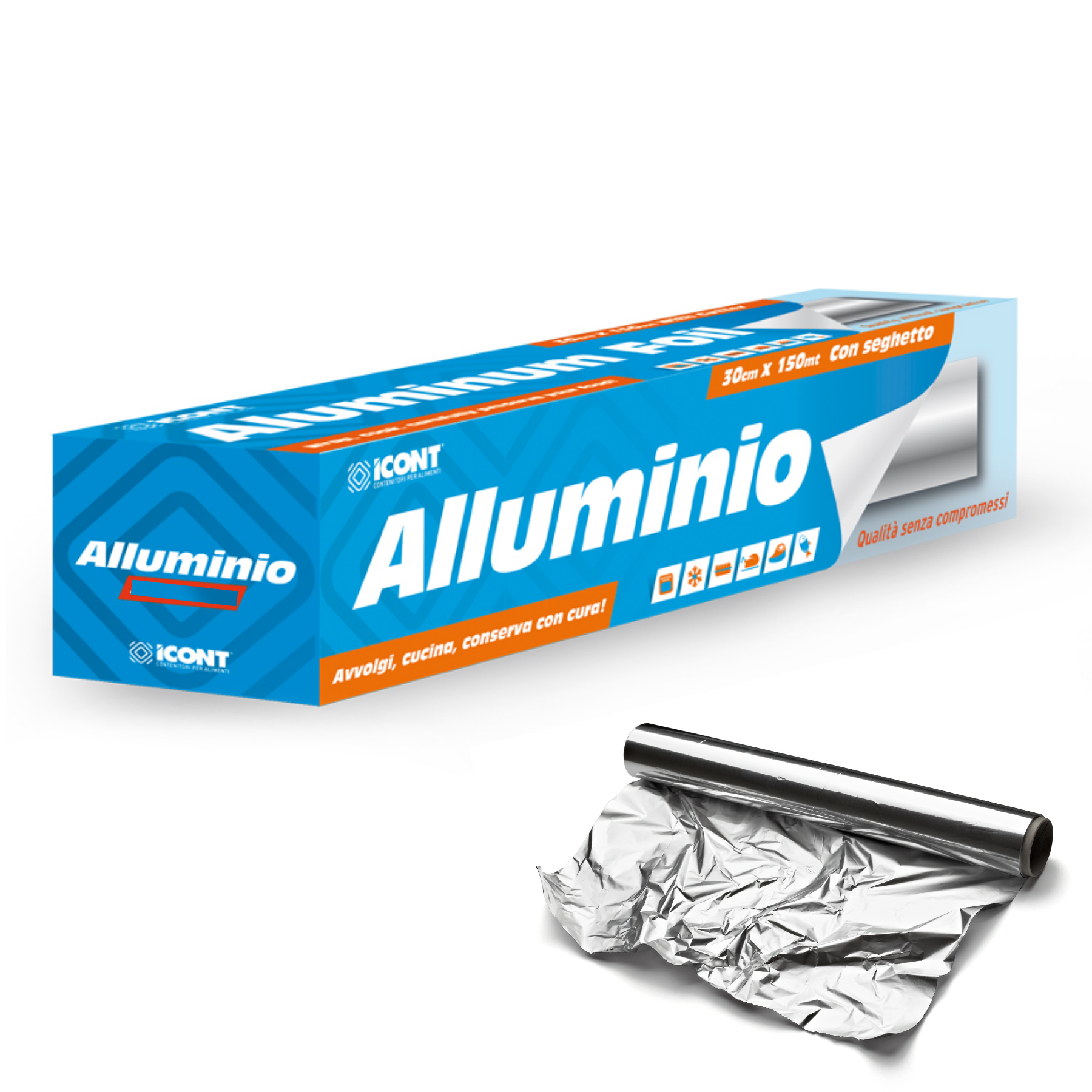 Lamina di alluminio / un rotolo di carta stagnola - spesso