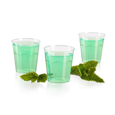 100 Bicchieri in Carta Riciclabile Verde Rosa Azzurro e Giallo 200ml