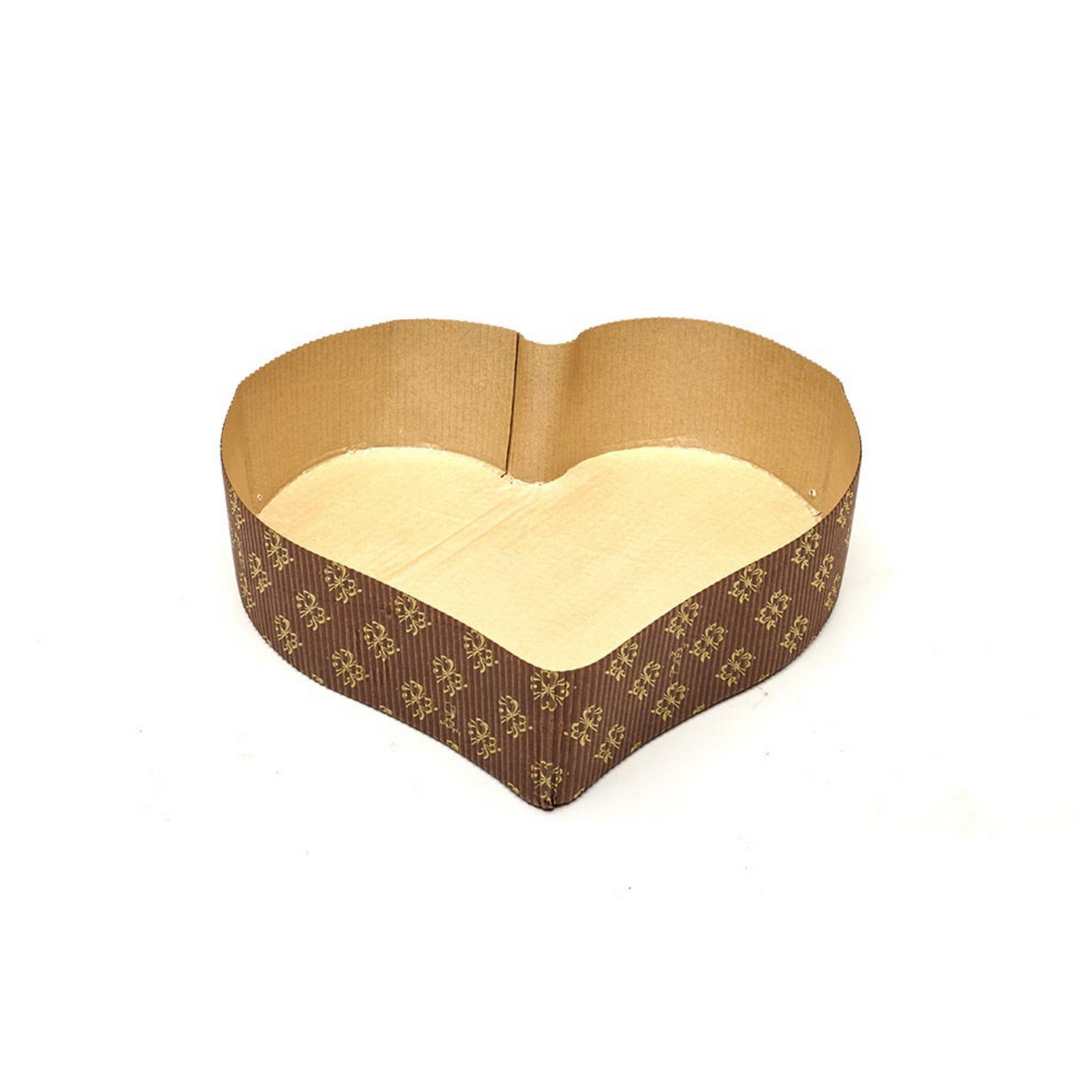 100pz Stampo Cottura Cuore in Carta Forno 18x14cm