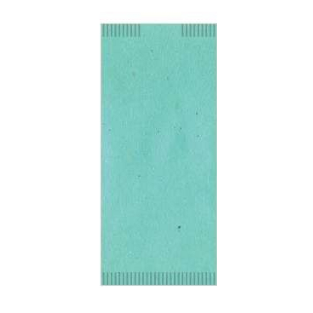 125pz Sacchetti portaposate in carta veneziana con tovagliolo Acquamarina 25x10cm