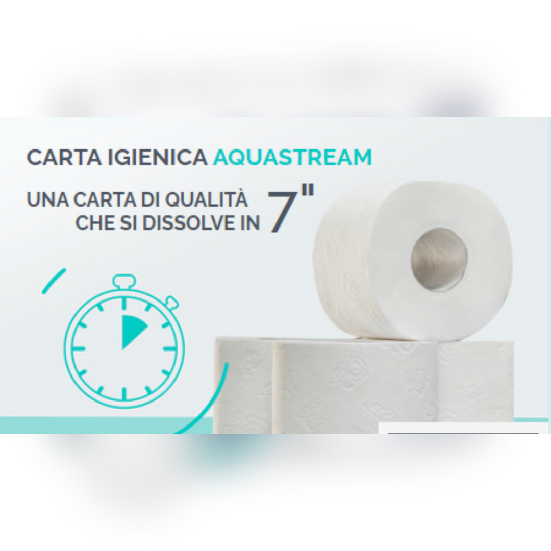 Carta igienica interfogliata Aquastrem 210 Lucart Professional 811B68J - 15cf x 250pz